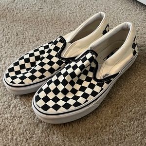 Checkerboard Slip-on Vans